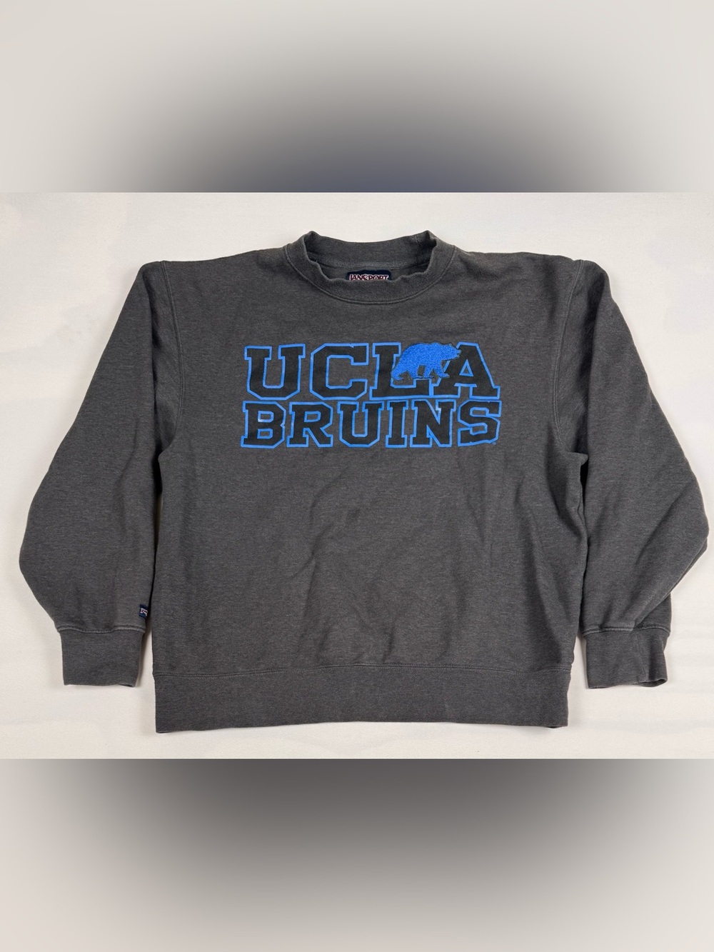 Jansport UCLA Bruins Long Sleeve Crewneck Sweater Charcoal Gray Mens L